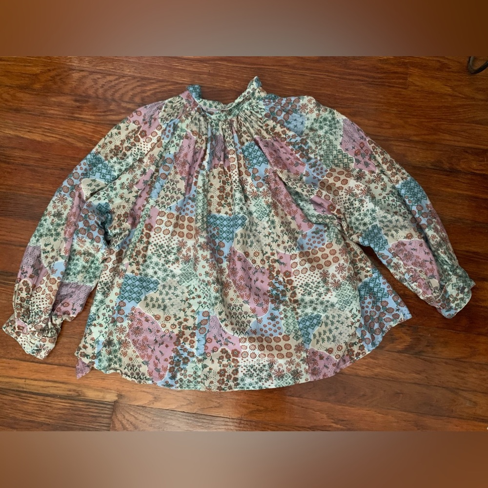 Roller Rabbit Patchwork Print Blouse - image 5